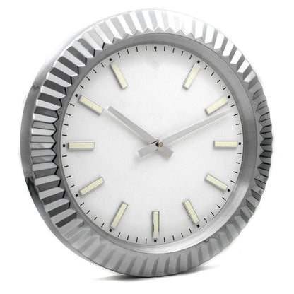 Fluted Bezel "Silver/White"