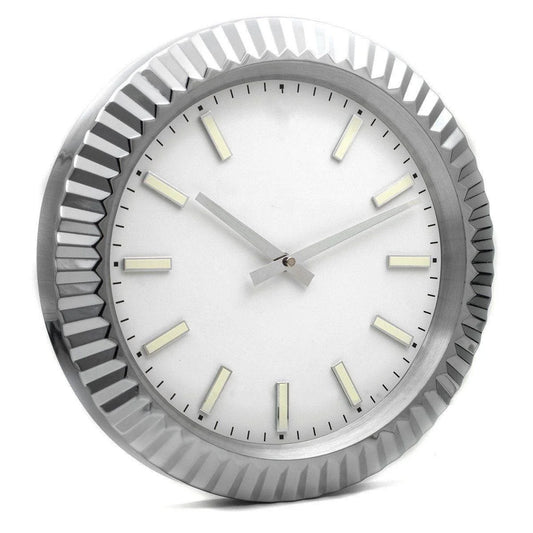Fluted Bezel "Silver/White"