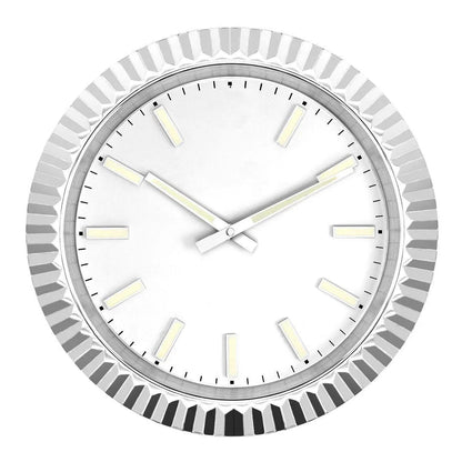 Fluted Bezel "Silver/White"