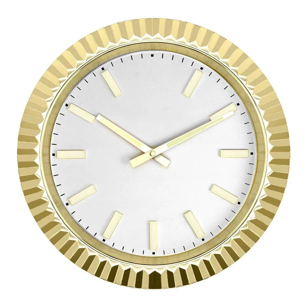 Fluted Bezel "Gold/White"